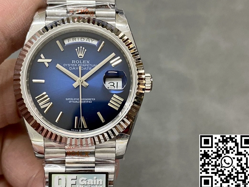 Steel Dial v5 Factory Rolex Day 228239-0076 Date Tungsten Deep Blue QF 0815